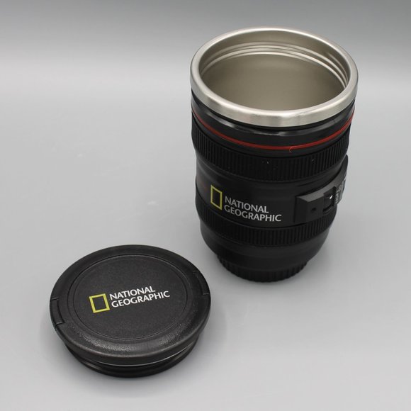 National Geographic lens tea coffee mug 13.5 oz black gift brand new travel - Picture 2 of 8